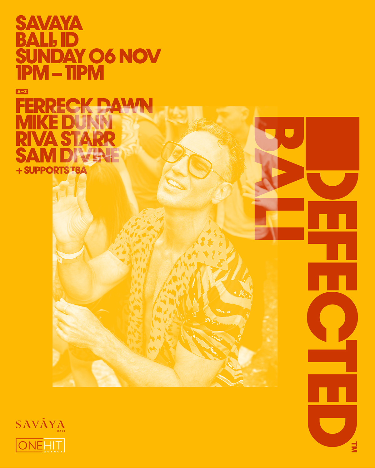 SAVAYA PRESENTS DEFECTED RECORDS – SUNDAY NOVEMBER 6TH thumbnail image