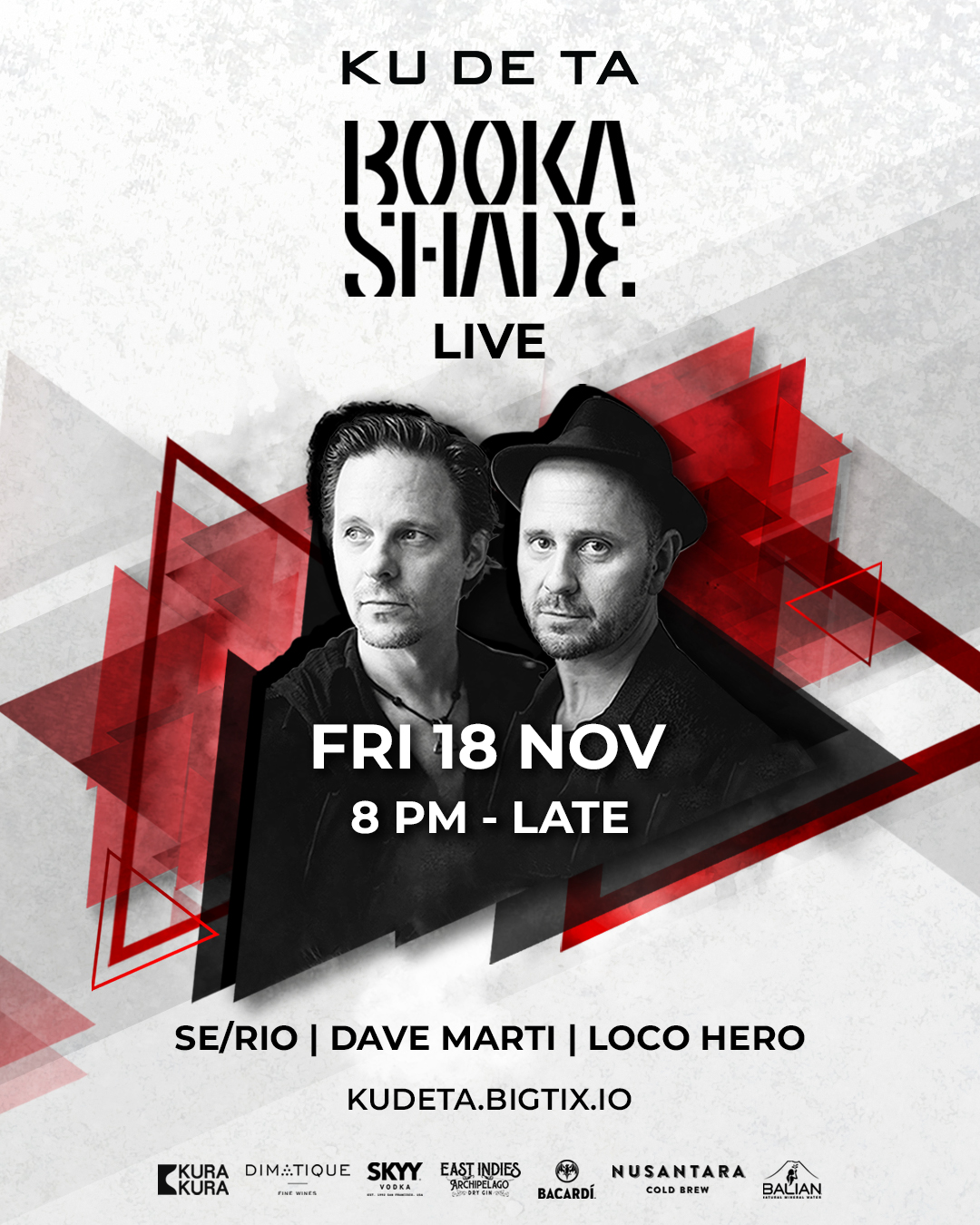 BOOKA SHADE AT KU DE TA – FRIDAY NOVEMBER 18TH thumbnail image