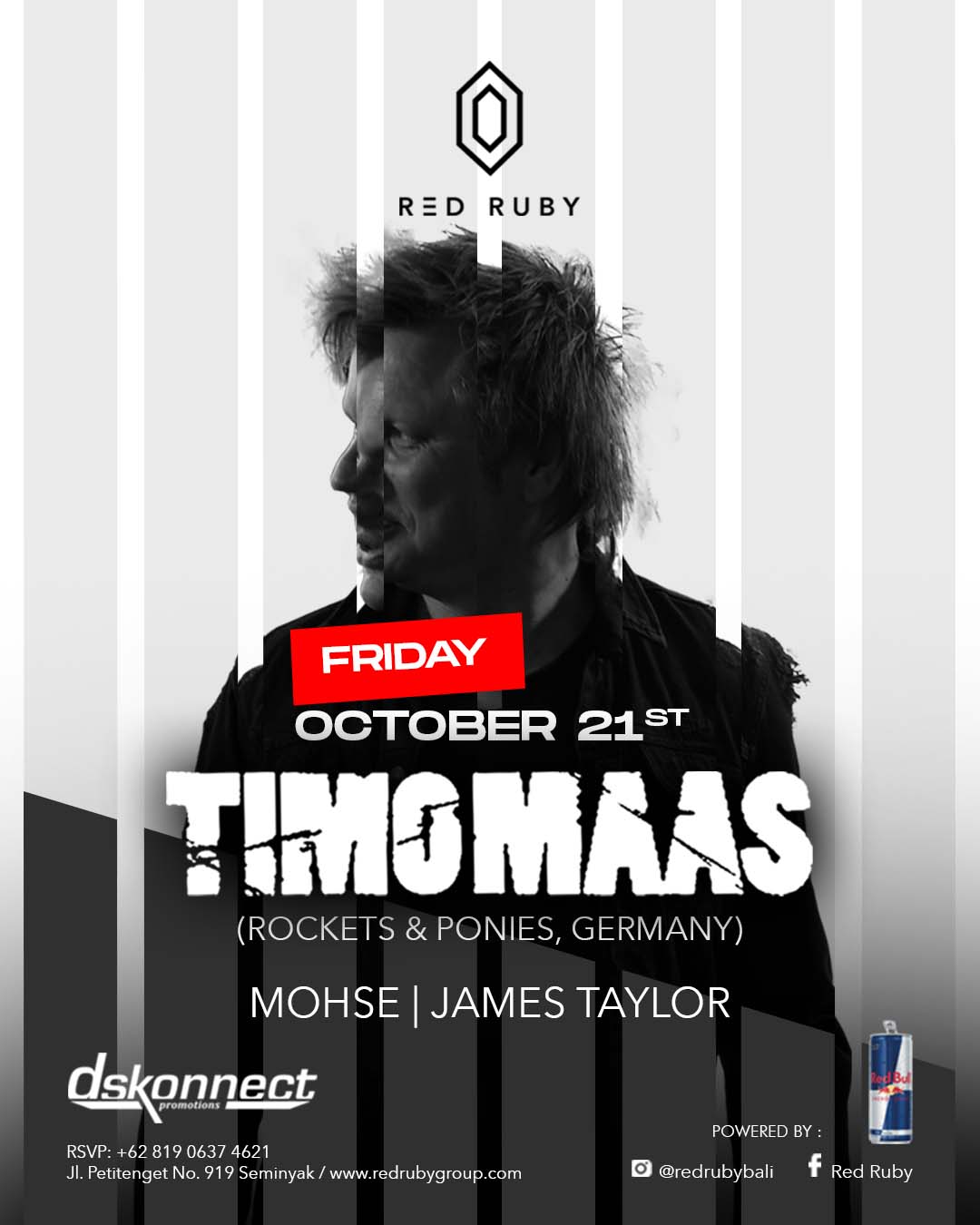 RED RUBY PRESENTS TIMO MAAS – FRIDAY OCTOBER 21ST thumbnail image