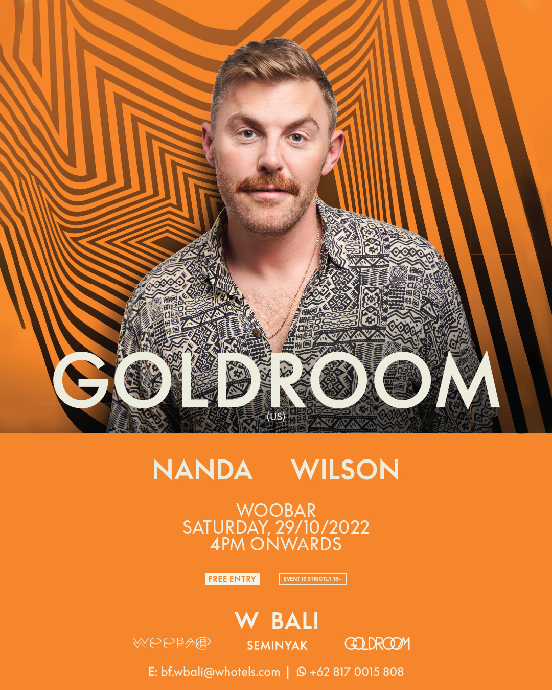 W BALI PRESENTS GOLDROOM – SATURDAY OCTOBER 29TH thumbnail image