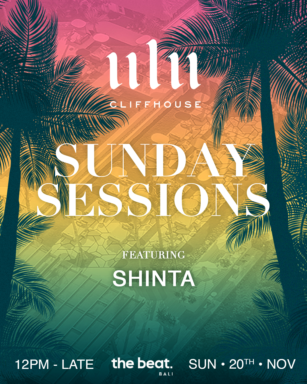 SUNDAY SESSIONS AT ULU CLIFFHOUSE – SUNDAY NOVEMBER 20TH thumbnail image