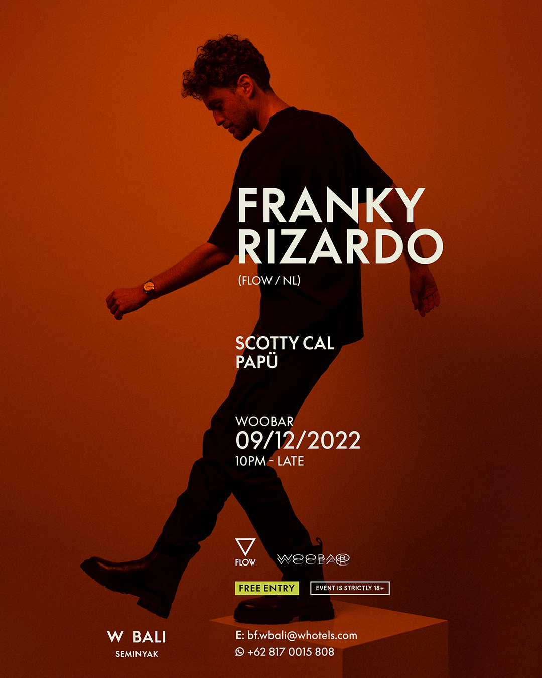 W BALI PRESENTS FRANKY RIZARDO – FRIDAY DECEMBER 9TH thumbnail image