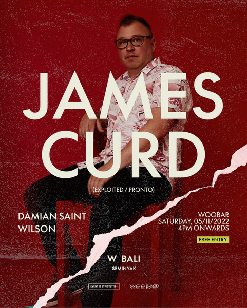 W BALI PRESENTS JAMES CURD – SATURDAY NOVEMBER 5TH thumbnail image