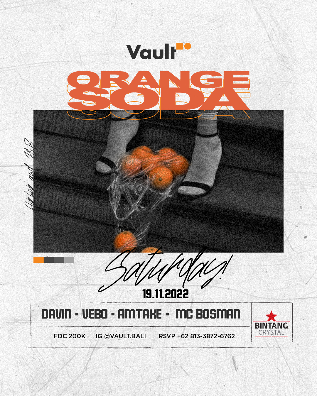 ORANGE SODA SATURDAYS AT VAULT – NOVEMBER 19TH thumbnail image