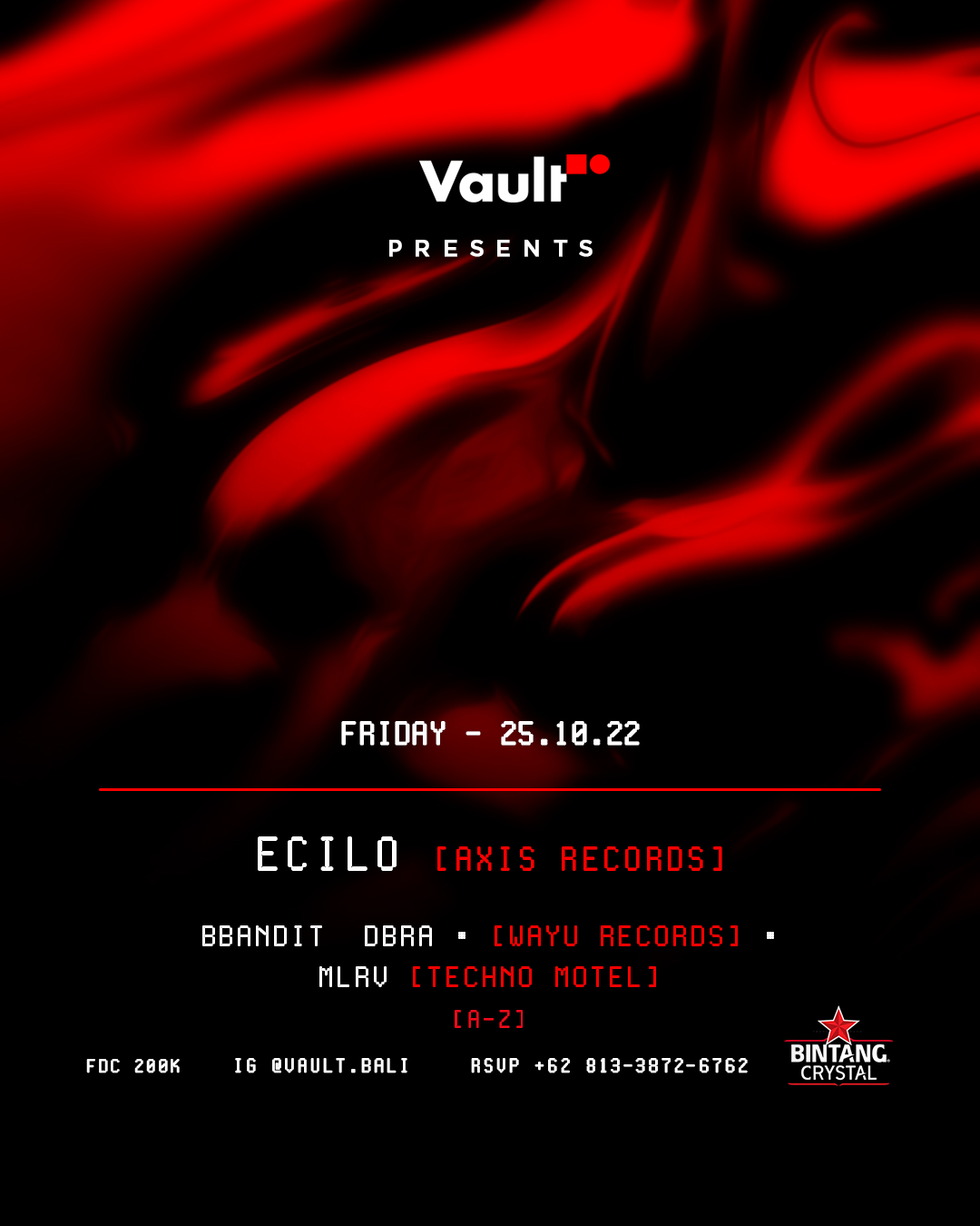 VAULT PRESENTS ECILO – FRIDAY NOVEMBER 25TH thumbnail image