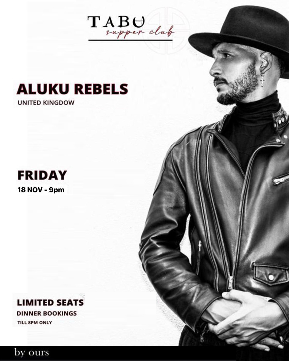 TABU PRESENTS ALUKU REBELS – FRIDAY NOVEMBER 18TH thumbnail image