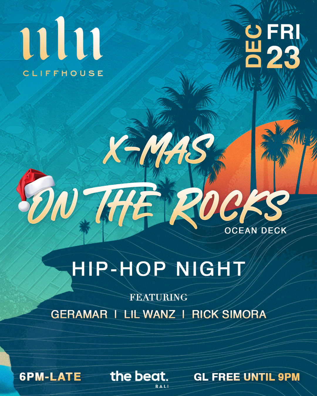 XMAS ON THE ROCKS AT ULU CLIFFHOUSE – FRIDAY DECEMBER 23RD thumbnail image