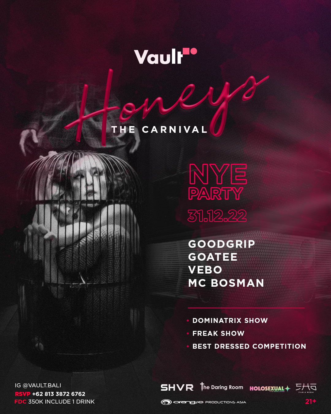 VAULT PRESENTS THEIR HONEYS CARNIVAL – SATURDAY DECEMBER 31ST thumbnail image