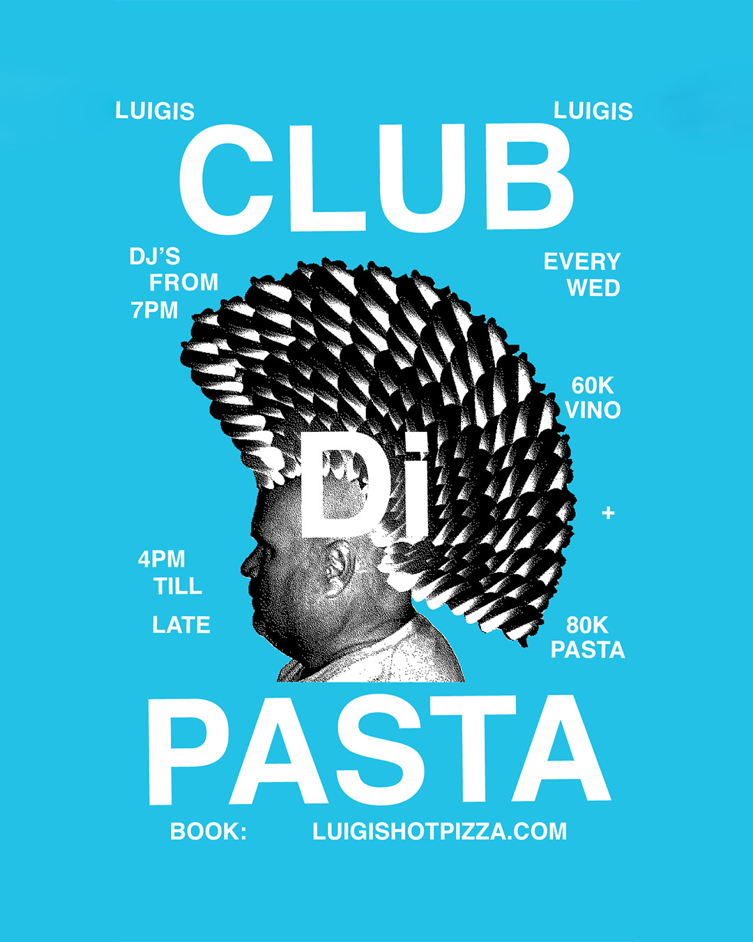 CLUB DI PASTA AT LUIGI’S – WEDNESDAY MARCH 1ST thumbnail image