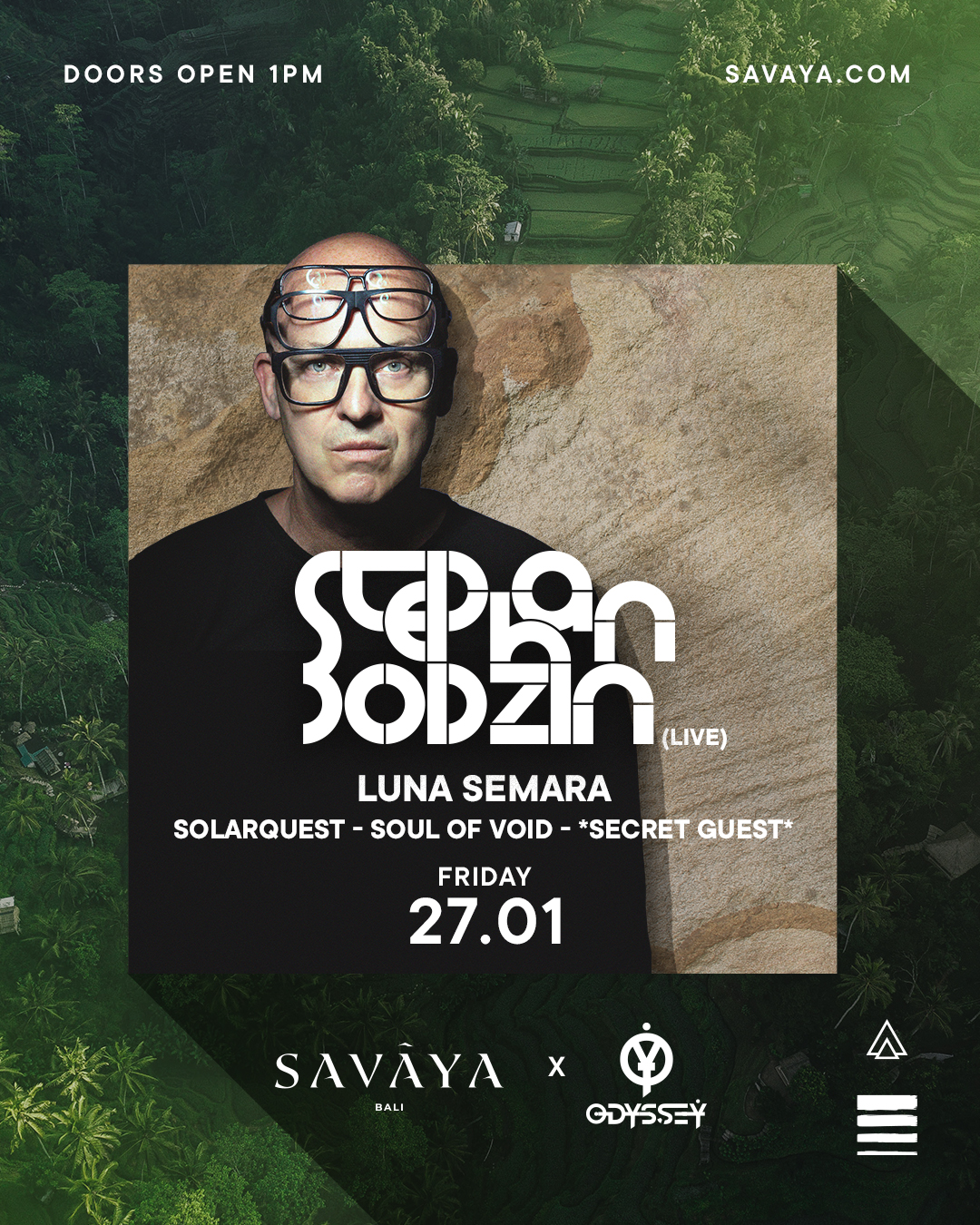 SAVAYA PRESENTS STEPHAN BODZIN – FRIDAY FEBRUARY 3RD thumbnail image