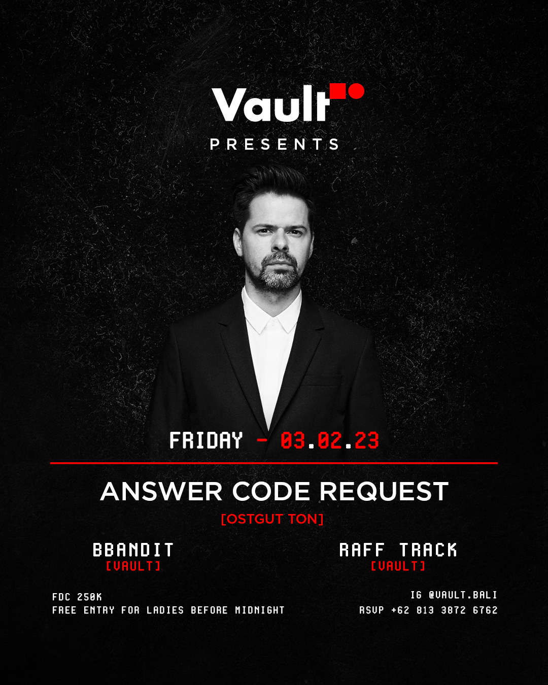 VAULT PRESENTS ANSWER CODE REQUEST – FRIDAY FEBRUARY 3RD thumbnail image