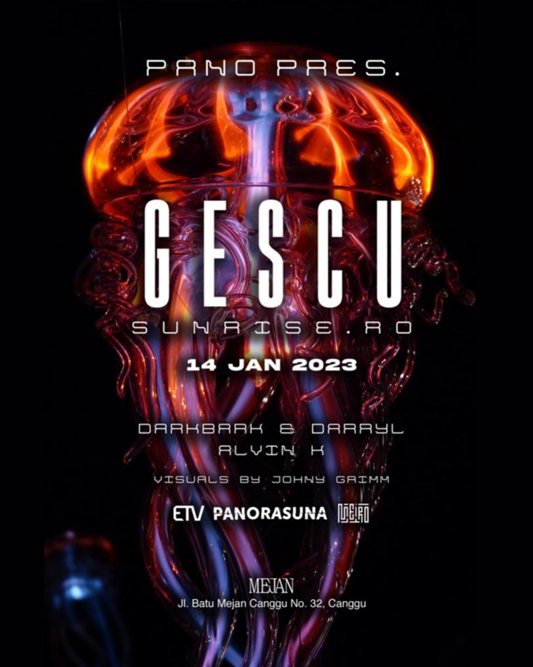 MEJAN PRESENTS GESCU – SATURDAY JANUARY 14TH thumbnail image