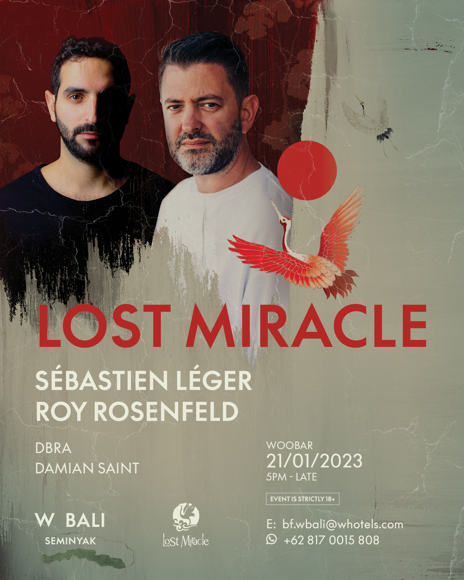 W BALI PRESENTS LOST MIRACLE – SATURDAY JANUARY 21ST thumbnail image