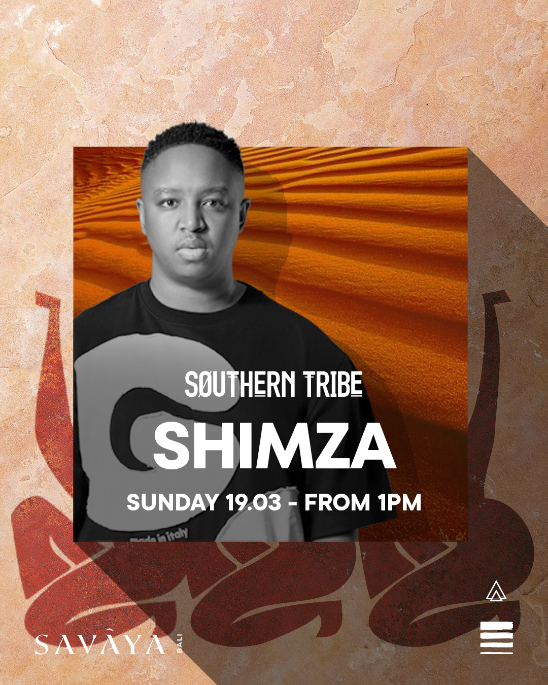 SAVAYA PRESENTS SHIMZA – SUNDAY MARCH 19TH thumbnail image