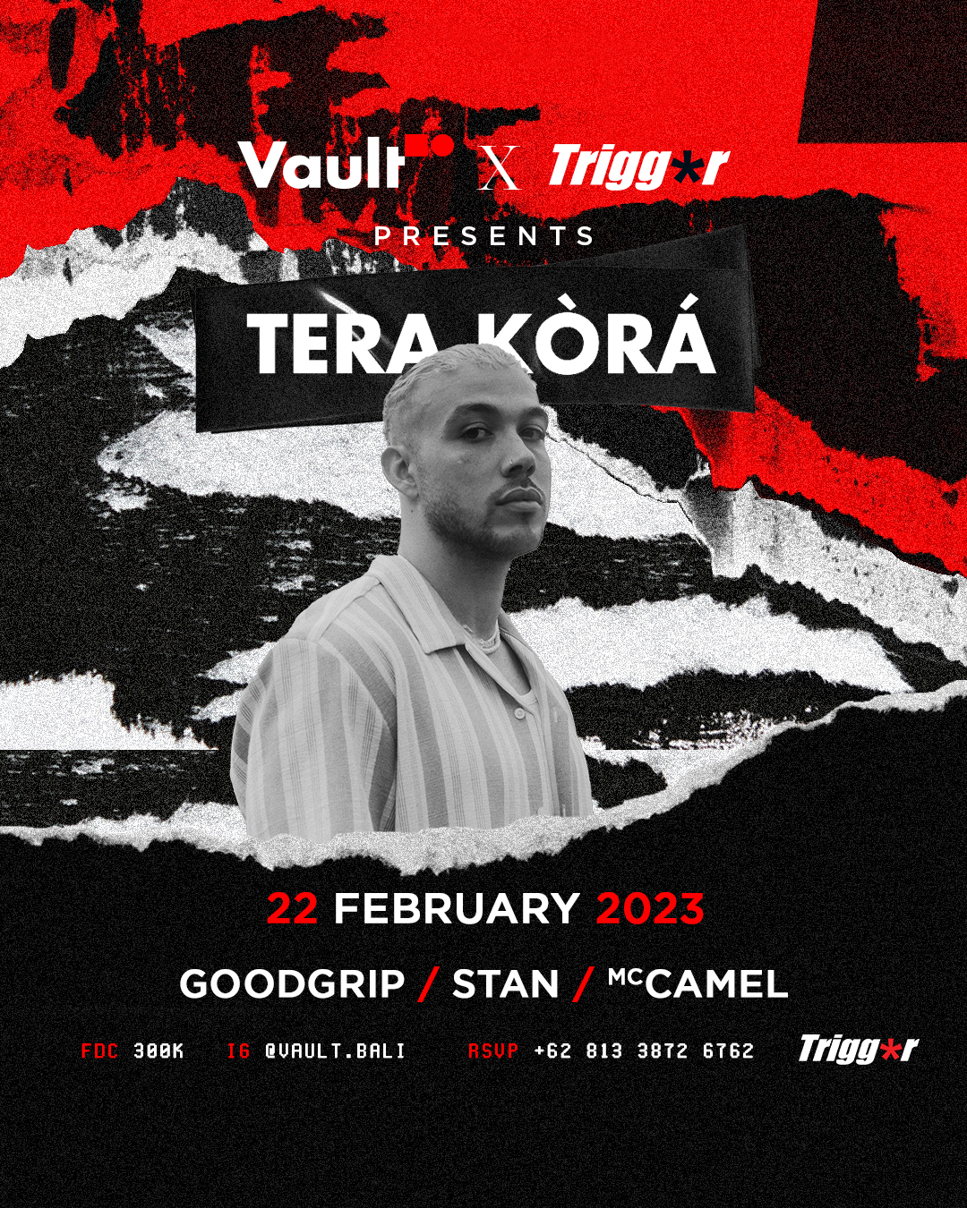 VAULT PRESENTS TERA KORA – WEDNESDAY FEBRUARY 22ND thumbnail image