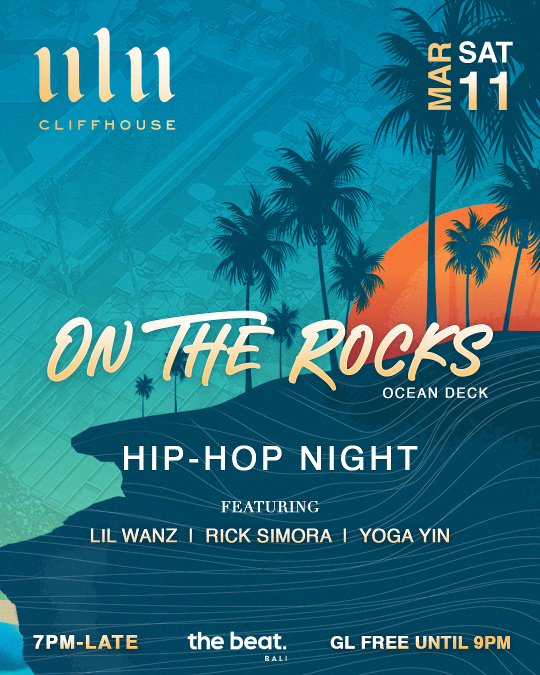 ON THE ROCKS AT ULU CLIFFHOUSE – SATURDAY MARCH 11TH thumbnail image