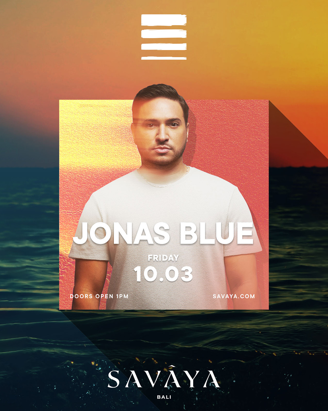 SAVAYA PRESENTS JONAS BLUE – FRIDAY MARCH 10TH thumbnail image