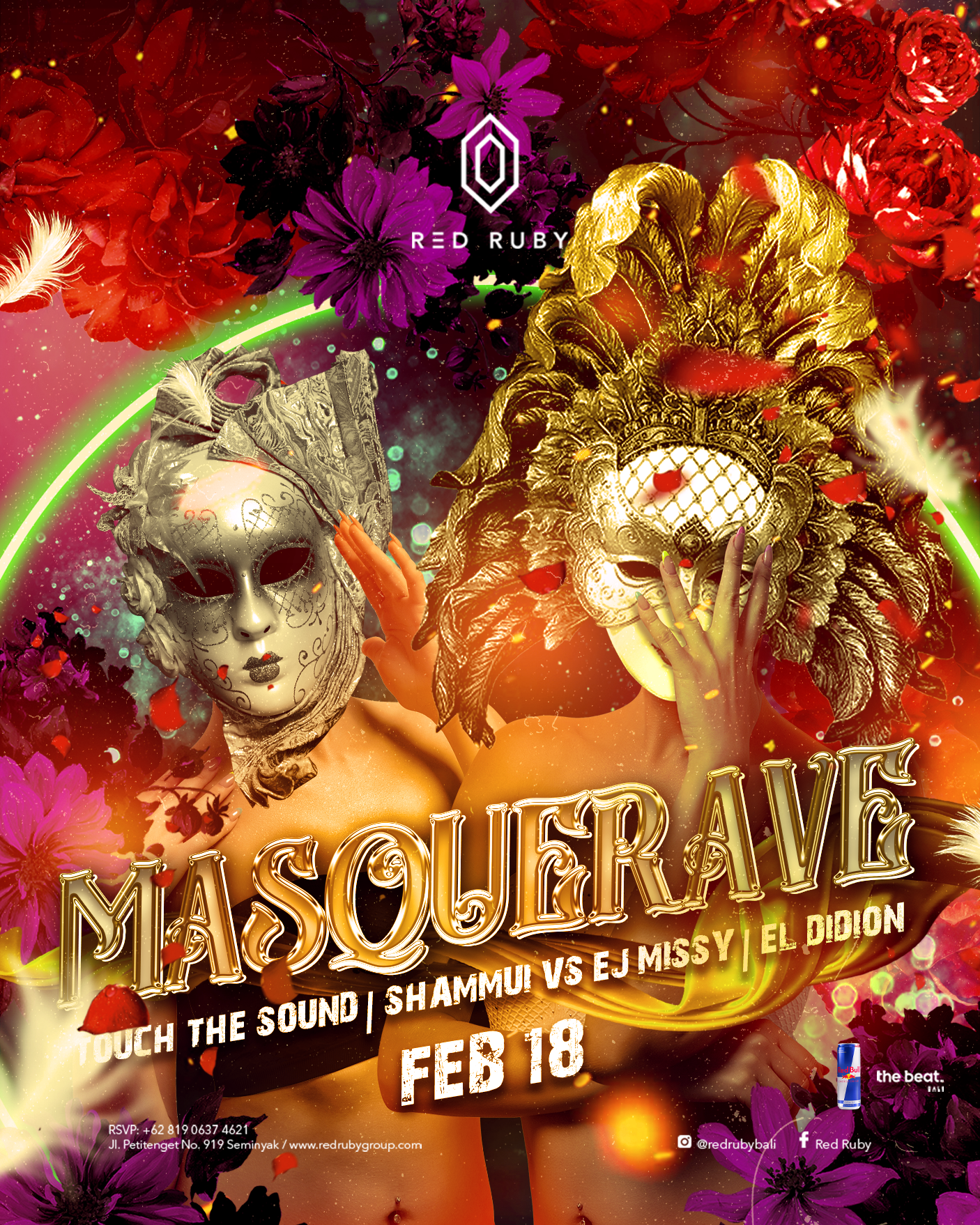 RED RUBY PRESENTS ITS MASQUERAVE – SATURDAY FEBRUARY 18TH thumbnail image