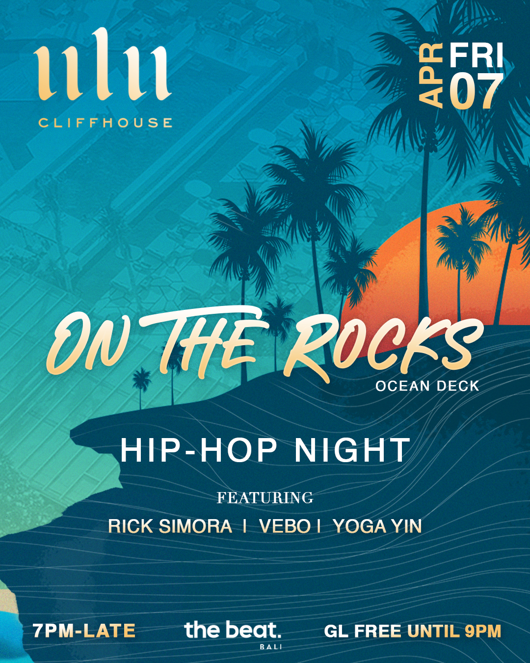 ON THE ROCKS AT ULU CLIFFHOUSE – FRIDAY APRIL 7TH thumbnail image