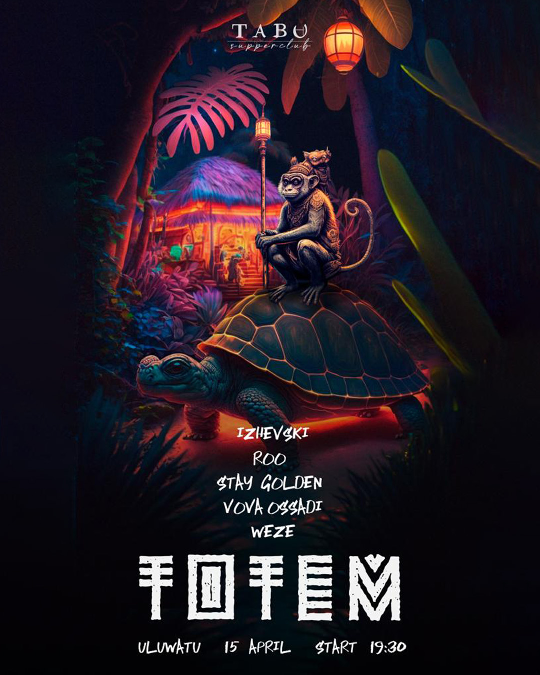 TOTEM AT TABU – SATURDAY APRIL 15TH thumbnail image