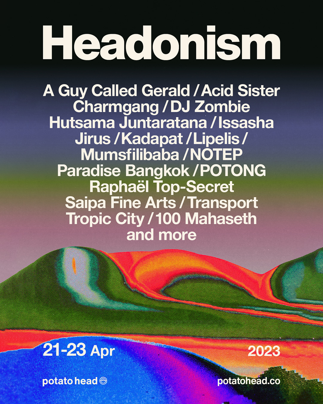 POTATO HEAD PRESENTS HEADONISM – FRIDAY 21ST TO SUNDAY 23RD APRIL thumbnail image