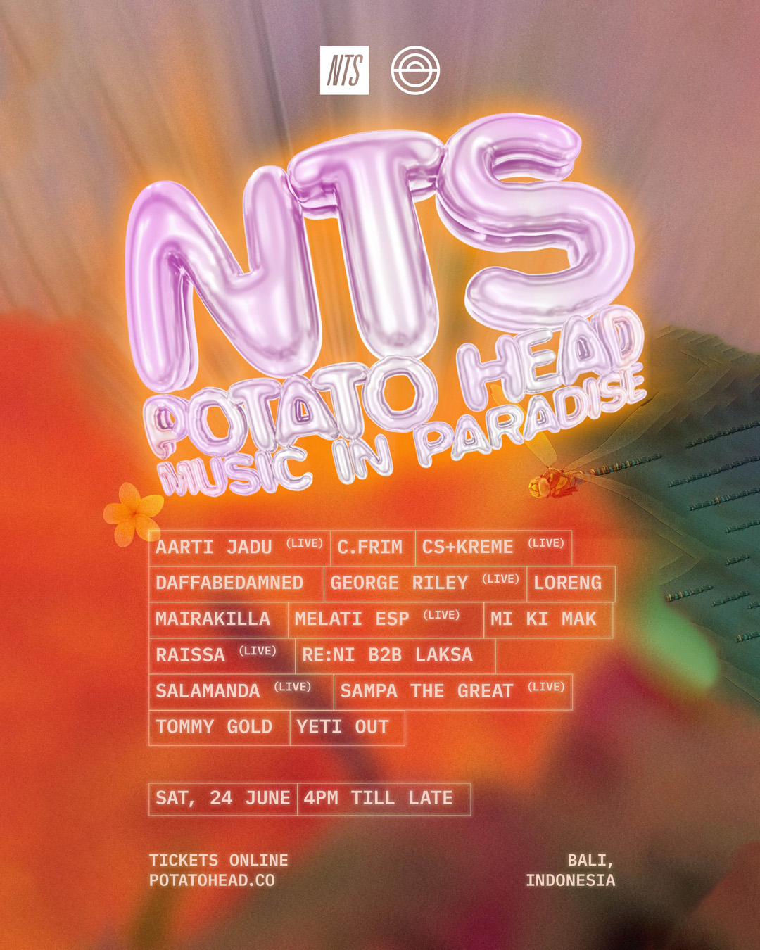 POTATO HEAD PRESENTS NTS: MUSIC IN PARADISE – SATURDAY JUNE 24TH thumbnail image