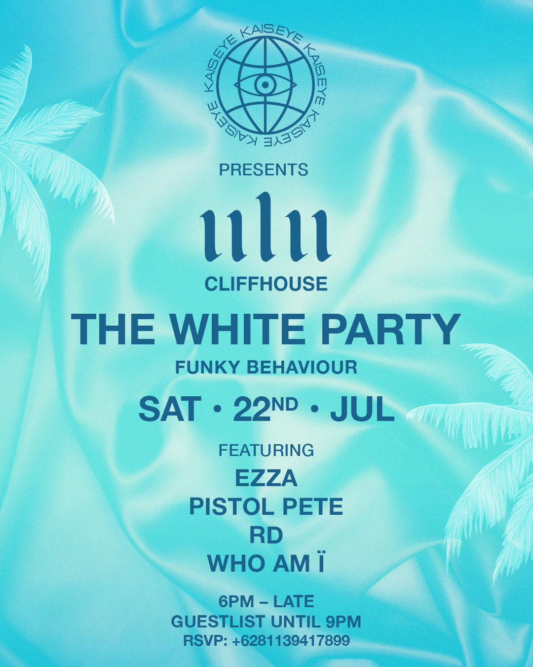 ULU CLIFFHOUSE X KAIS EYE PRESENT THE WHITE PARTY – SATURDAY JULY 22ND thumbnail image
